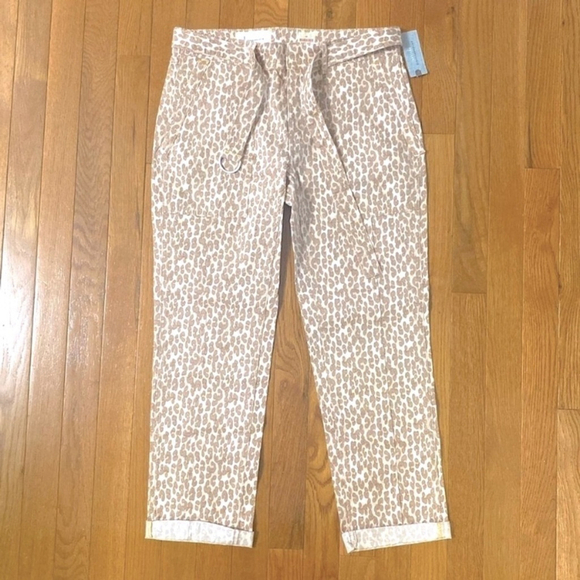 NWT Anthropologie the wanderer size 27 petite belted straight leg utility pants - Picture 2 of 11